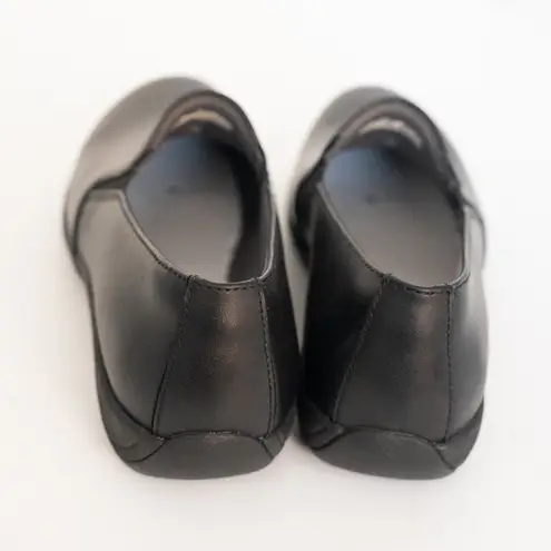 Dansko - Nora Black Leather Slip-On Shoes Size EU 40 (US 9.5–10)