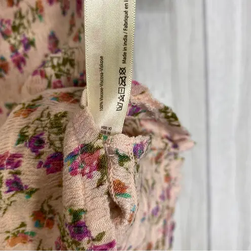 Free People NWT  FP One Maia Petal Meadow Set Bandeau Top Smocked Shorts S/M