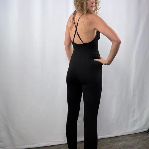 BB Dakota by Steve Madden Stretch V Neck Jumpsuit in Black Size Small