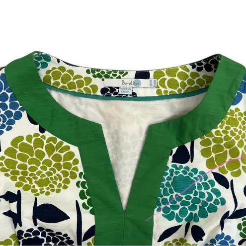 Boden Floral Sleeveless Dress Green Size 8