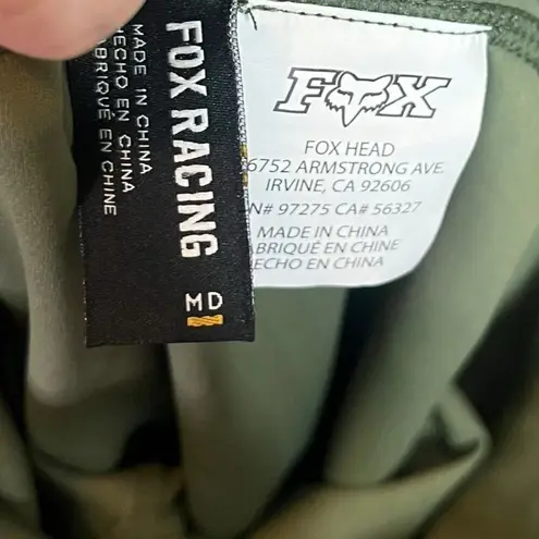 Fox Racing Detour Moto Leggings Green Size Medium Mid Rise 27in Fox Logo