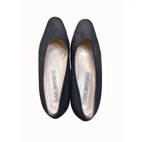 via spiga woman’s made in Italy black shoes heels size 10AA SKU 4876