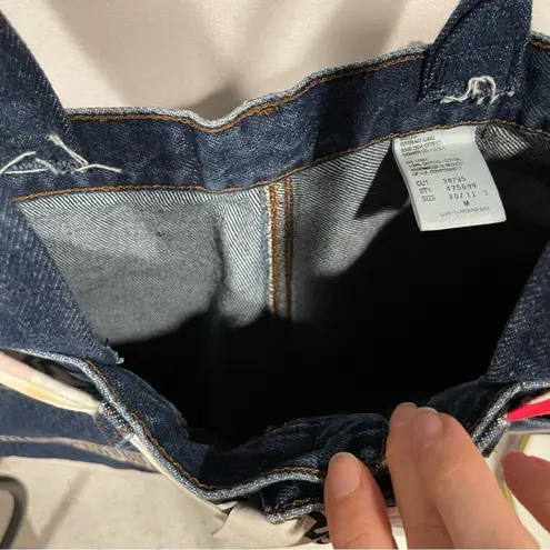 Cute vintage 80’s game day Ohio State jeans denim retrofit purse bag OSU Red