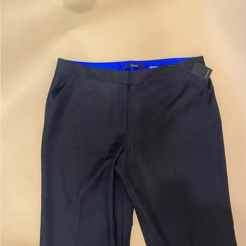 Tahari 🛍️ Black Blue Wide Leg Dress Pant Size 14 NWT