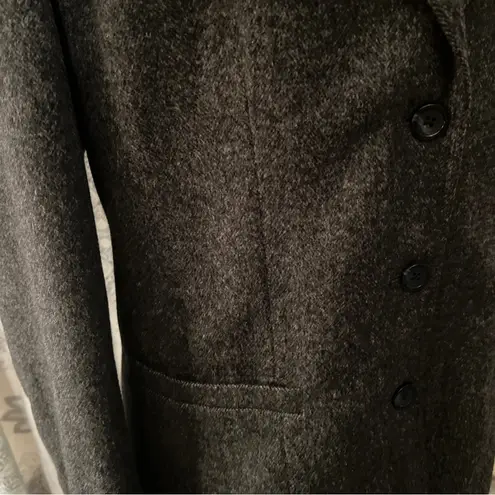 Rafaella Women's 3 Button Jacket/blazer Size 14 Gray Wool cashmere Lined 2 Pkts