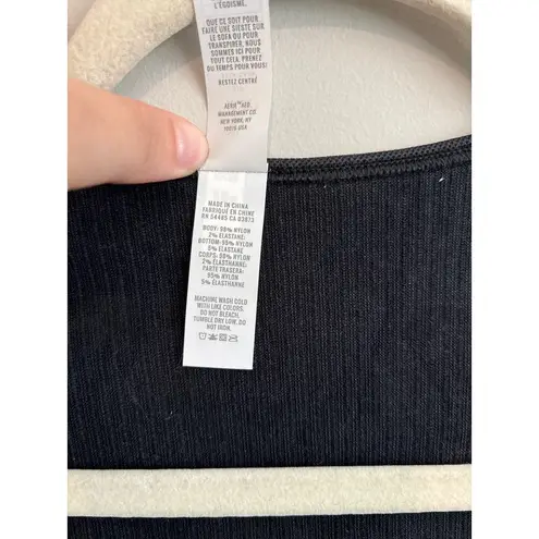 Aerie NWT OFFLINE By  Seamless Cable Square Neck Top Black Size Small