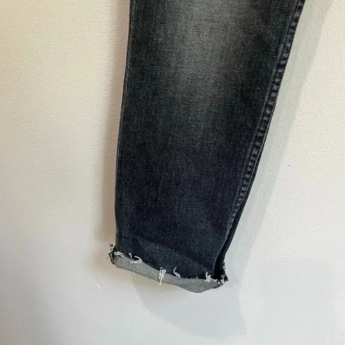 Mother The Flirt Chew Jeans in Cat & Kings Wash Straight Leg Jeans Size 24 Black