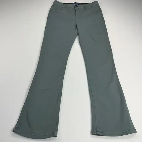 Democracy "Ab"Solution Itty Bitty Boot Cut Jeans Sage Green Tummy Control Size 8