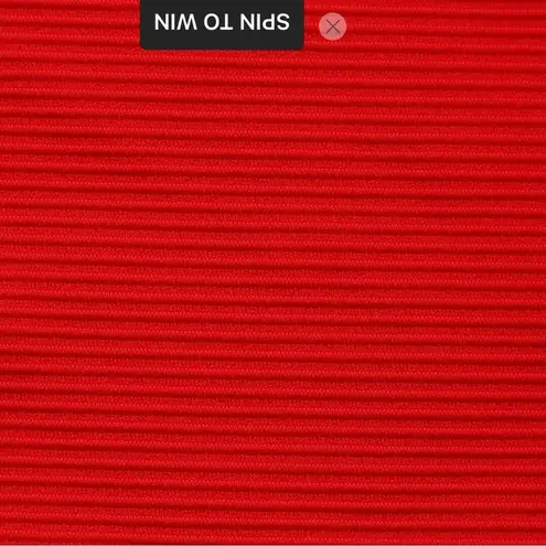 Berlook Red Ribbed Backless One