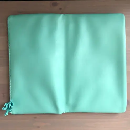 Rachel Pally Reversible Palm Print Turquoise Faux Leather Foldover Clutch