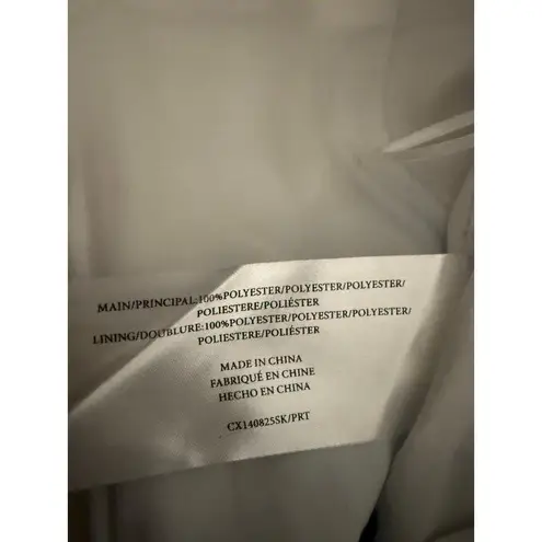 Cameo White Black Windowpane Plaid Stripe A-Line Mini Skirt Size M