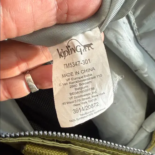 Kipling Noelle Tote Bag in the color Dazzle Moss Green