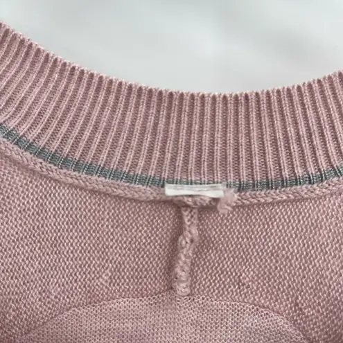 Lululemon  Be Fearless Knit Long Sleeve Sweater Thumb Holes Pink Womens Size 2