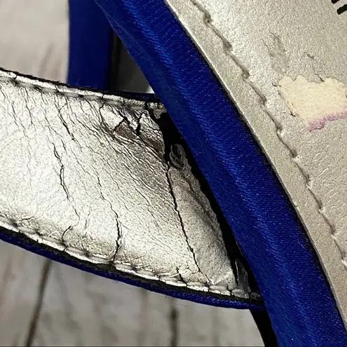 Fioni Royal Blue Satin Formal Sandals 6