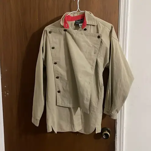 Aviator Amelia Earhart tan top Size M