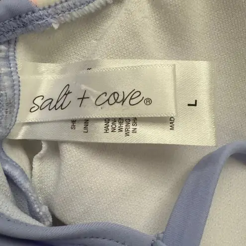 SALT + COVE "Night Lights" V Neck Tie One Piece Swim Bathing Suit NWOT Large Purple Size undefined