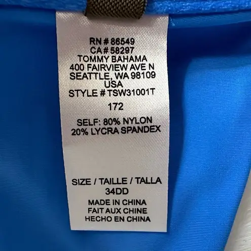 Tommy Bahama NWOT  Pearl Full Coverage Cup Blue Bikini Top