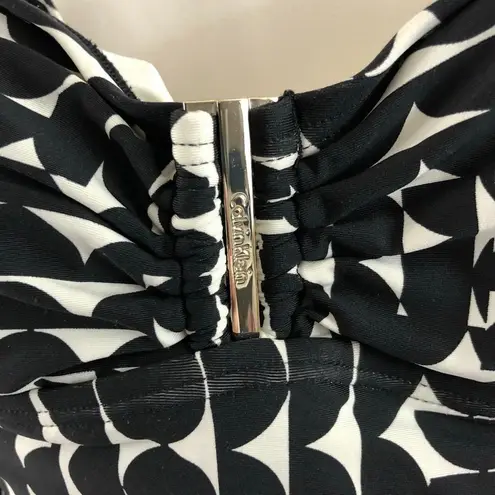 Calvin Klein  Tankini Swim Top Geometric Black S
