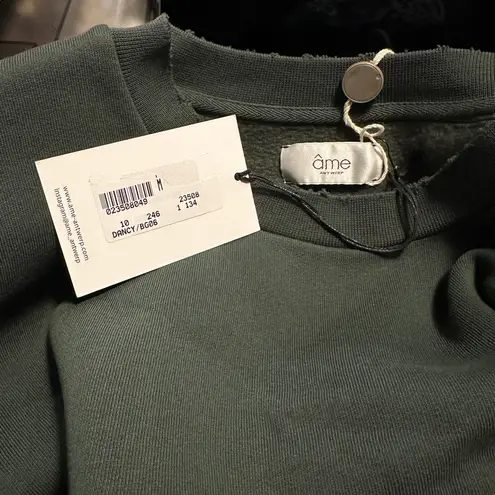 Âme Antwerp Dancy Sweatshirt Maxi Dress in Bistrot Green