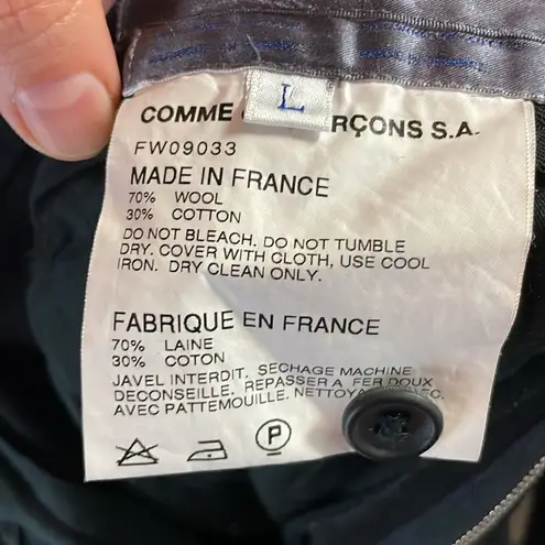 Comme des Garçons Comme des Garcons Shirt Women’s Black Wool Trousers size Large