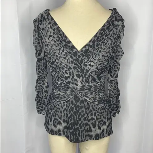 Tadashi Shoji Ruchec Animal Print Cocktail…