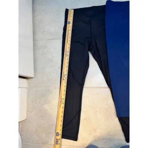 Zyia Active High Rise Pocket Leggings Lot(Black & Navy)Size 8–10, Side Pockets Black