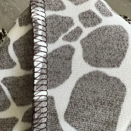 Enfocus Studio En Focus Studio Dress Size 8 Cow Print Sleeveless Fit And Flare Brown White - Image 12