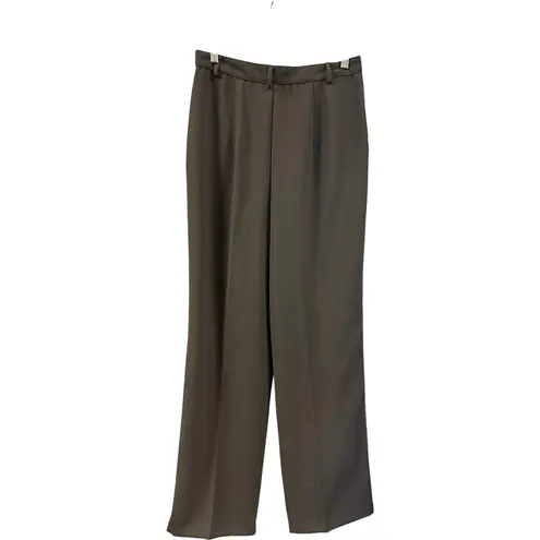 Vintage Kiss Me Women's Trousers Medium Sage Green Pleated Wide Leg