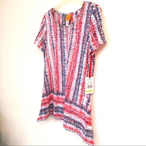 Ruby Rd . Tried & True studded detail burn out blouse M