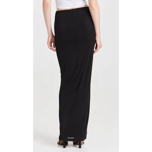 WARDROBE.NYC Layered Tube Skirt in Black Small New Womens Maxi Long