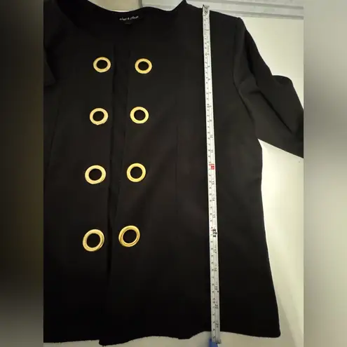 Alex + Olivia Black Jacket with Gold Accents Size M
