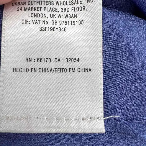 Free People  Purple Lace Sleeveless V Neck Mini Dress Scalloped Edges Size 0