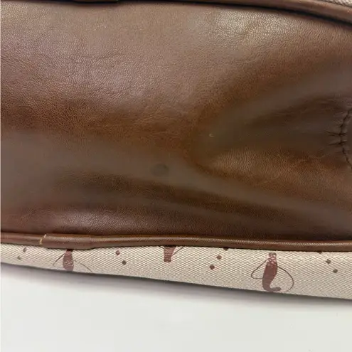 Baby Phat Vintage Logo Satchel Bag Brown Beige Y2K Purse