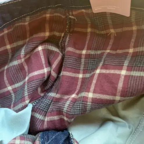 Dickies Flannel Lined Relaxed Fit Jeans 12R Dark Wash Cuff Warm Utility Campus