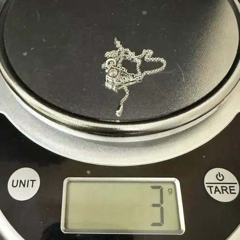 925 Sterling Silver Moissanite Meteor Wishing Slider Bracelet 3g.