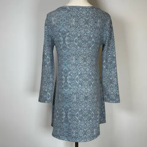 Before + Again Midweight Butterknit Sweater Tunic USA Made Women’s Size XS Blue