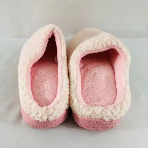 Womens Clog Slippers Fuzzy Slip On Pink US 7/8