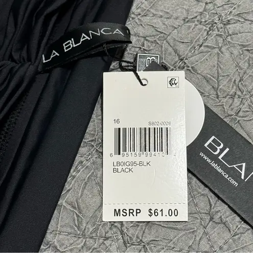 La Blanca Women's Island Goddess Banded Hipster Swim Bottom Sz 16 NWT