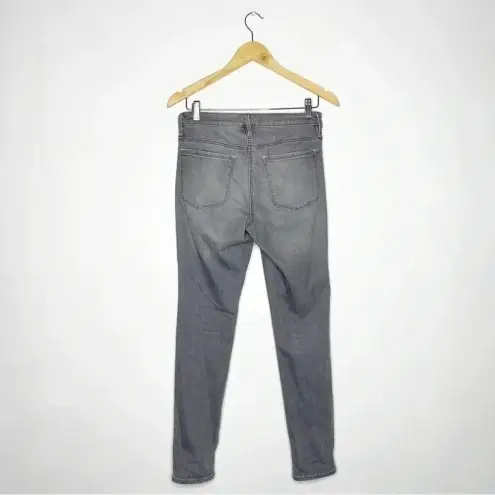 Athleta  Sculptek Skinny Jeans Gray Wash Size 6 Mid Rise Performance Denim