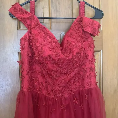 Ever Pretty Jaeden Red Ball gown Off The Shoulder NWT Mother Of Bride Prom