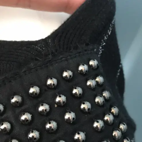 Armani Exchange  Black Metallic Striped Sweater med