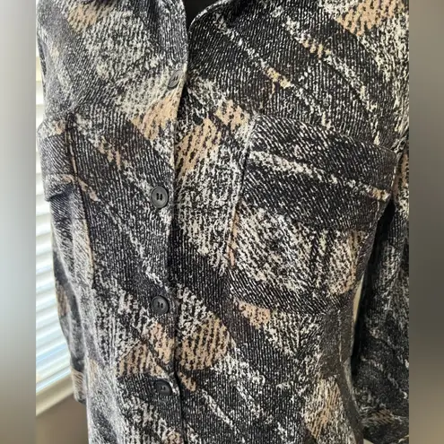 Sandra Darren Dress Long Button Collared Academia Preppy Pockets Gingham Plaid