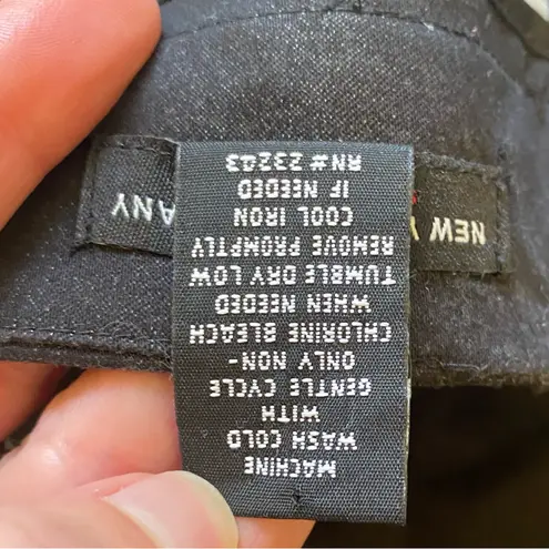 New York & Co Dark Charcoal Gray Metallic Sheen Pencil Skirt, size 2