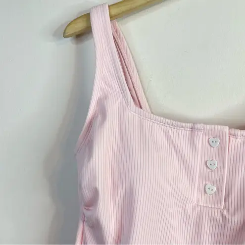 Stoney Clover Lane Stoney Clover x Target Pink Ribbed Cheeky High Leg One Piece swimsuit 16W 16 new
