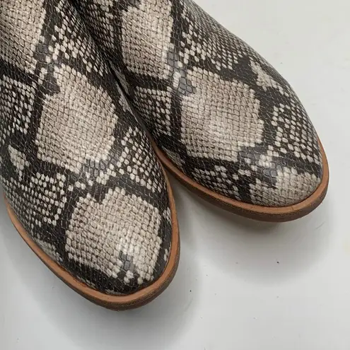 Dolce Vita Women's Tavin Faux Snakeskin Zip Booties Ankle Boots S