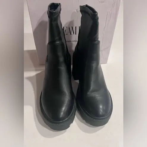 Dream Paris DREAM PAIRS Women's Chelsea Platform Boots Chunky Heel Ankle Booties Shoes NIB 7