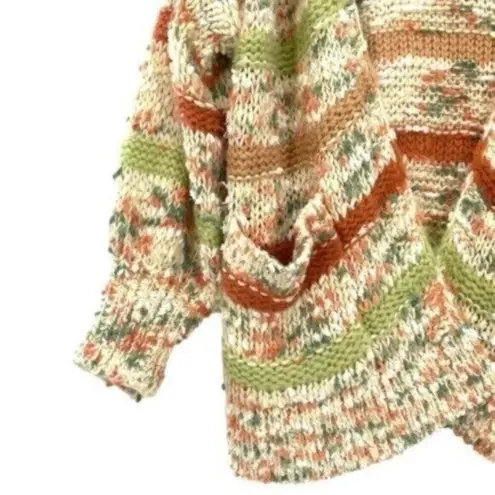 &merci &Merci Confetti Cream Chunky Oversized Chenille Knit Cardigan Sweater