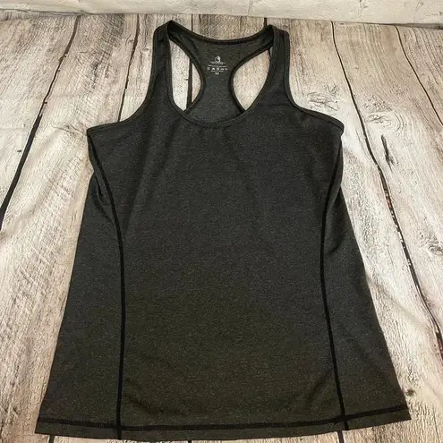 icyzone Women’s dark gray racerback tank top Medium