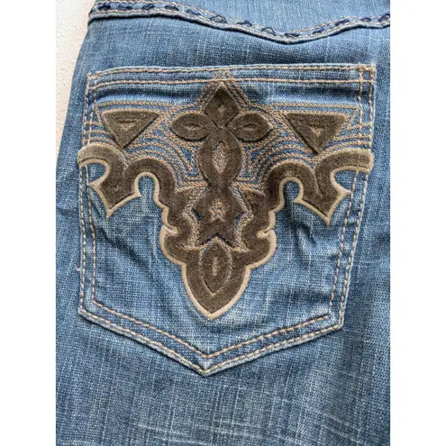ANTIK DENIM Jeans Bootcut Embroidered Y2K Cowgirl Western Women's Blue Size 26