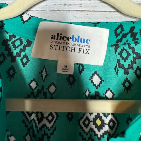 Alice Blue Stitch Fix Sleeveless Blouse Teal - Med